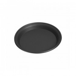 Pot Tray Round Black 35cm